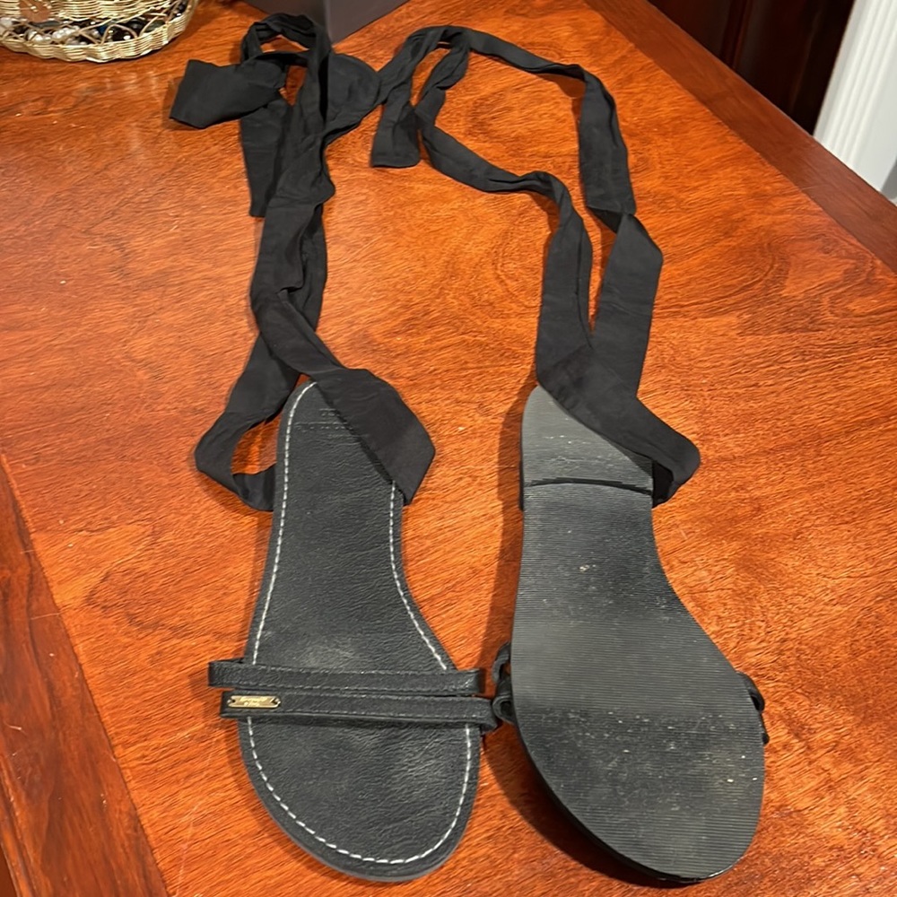 Abercrombie and fitch Black tie up sandals - Picture 11 of 11